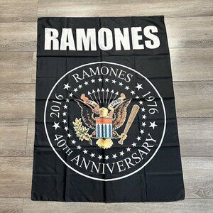 Ramones 40th Anniversary Flag Brand New Officially Licensed 30X40